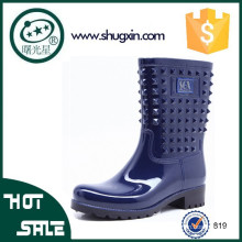 Nuevas mujeres Botas de lluvia Soild Forro de color Summer Jelly Light Beauty Girl Wellies 822